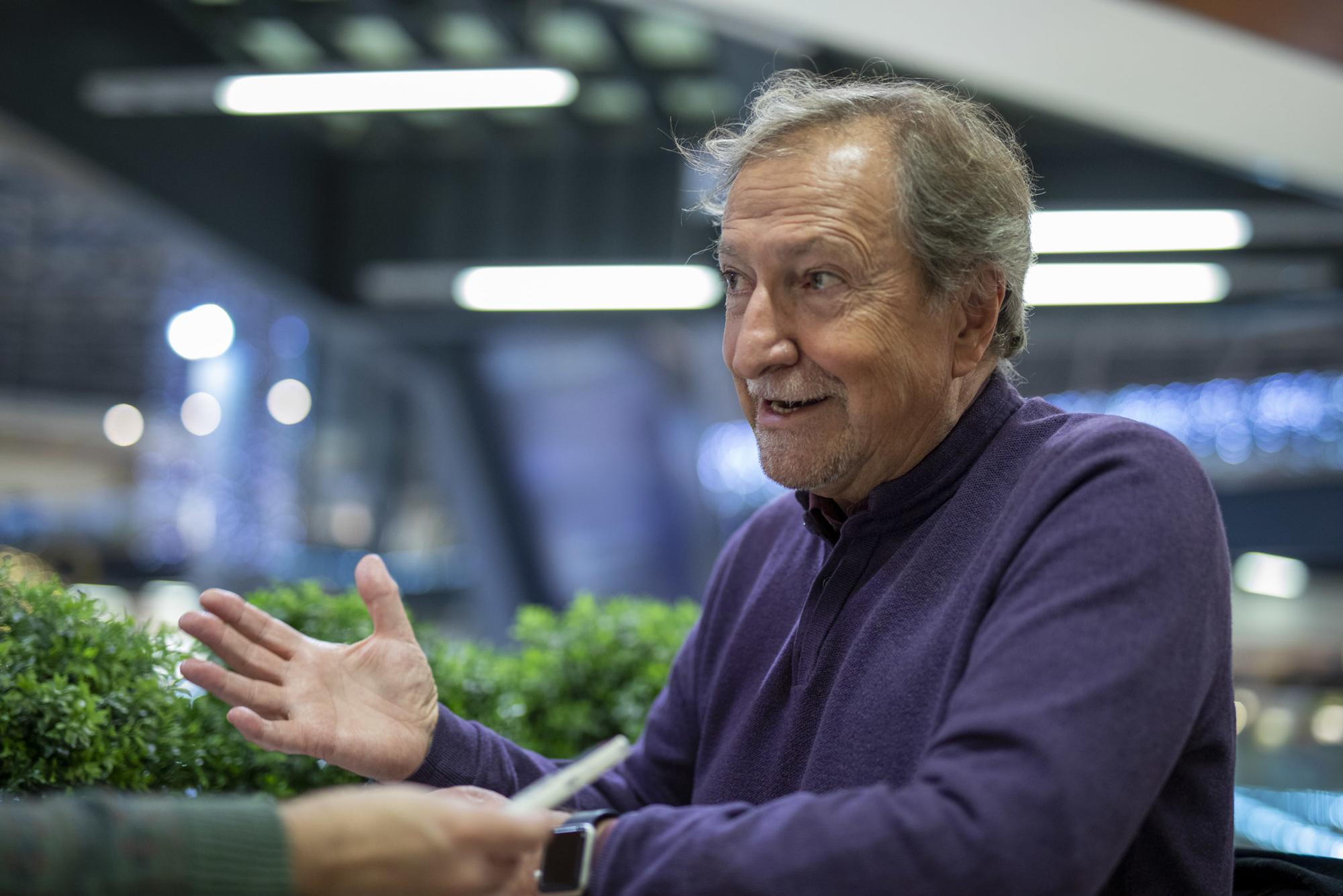 Paco Lobatón, durante la entrevista con El Salto